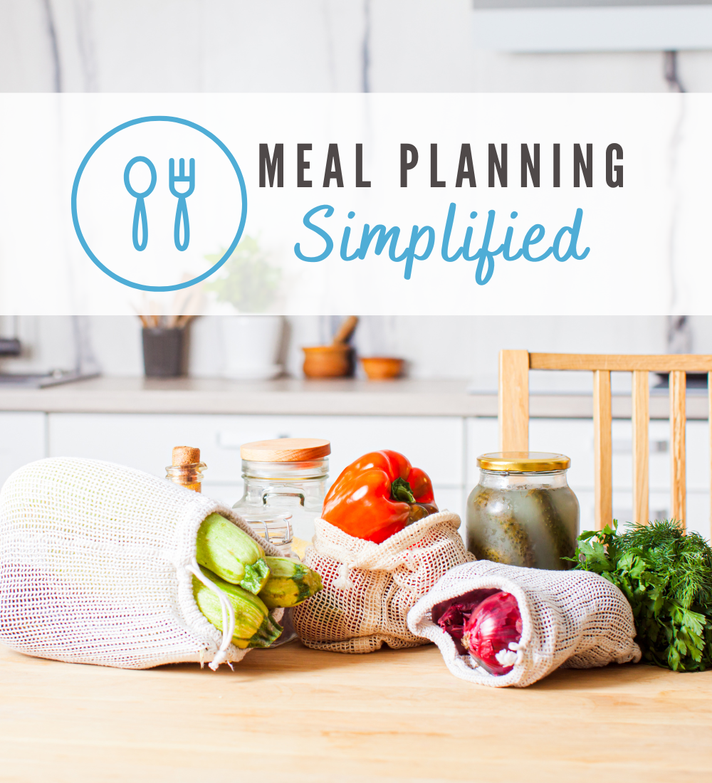 The meal planning simplified course to learn how to save money while you make your meal plans.