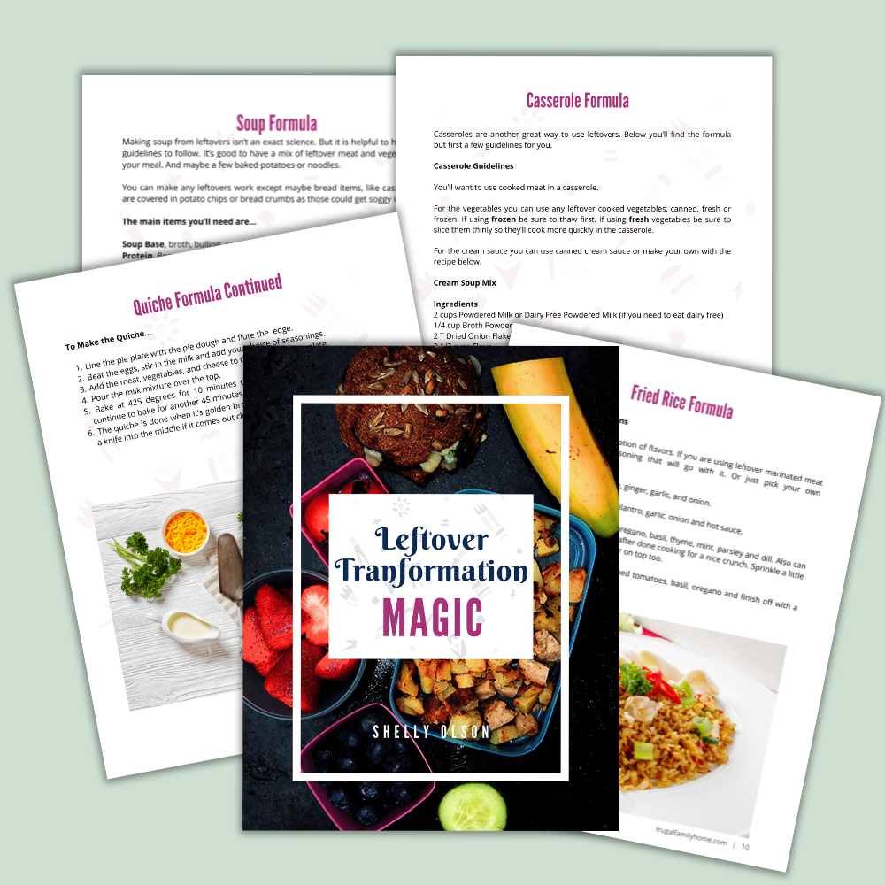 Leftover cookbook internal pages
