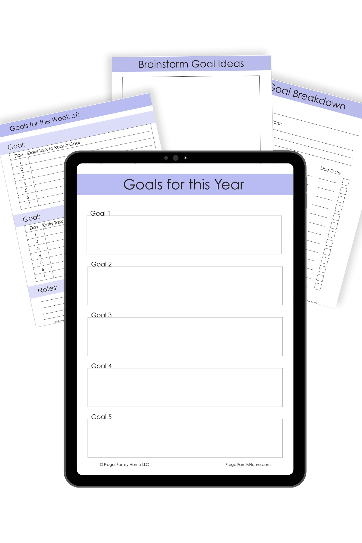 Printable Goal Planner Sheets