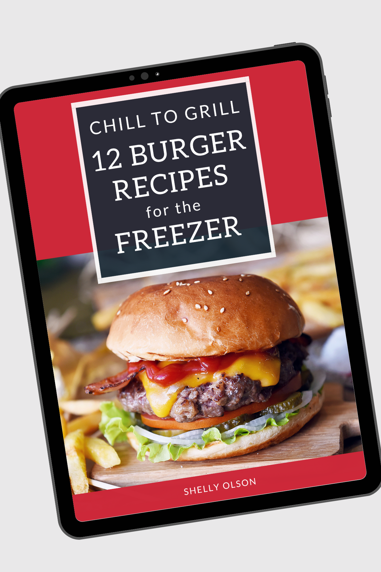 Read these burger recipes on your ipad.